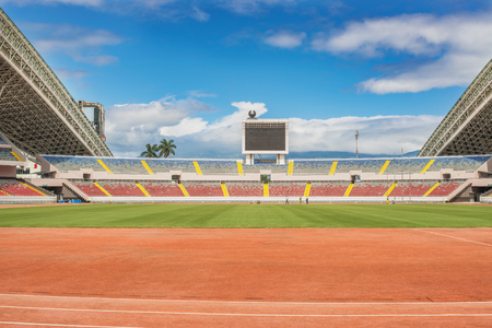 The National Stadium of Costa Rica is a multipurpose stadium. The stadium was completed in 2011. The Chinese government financed the construction of the stadium in its totality, along with its furnishing, and assumed all other costs.のeditorial素材