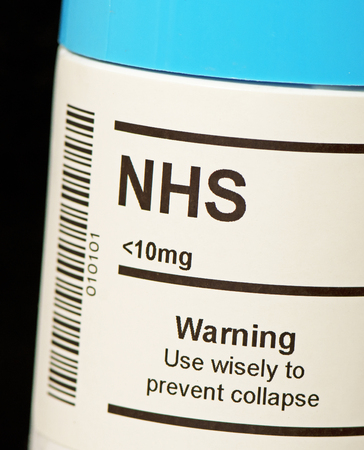 The NHS in Tablet Formの写真素材