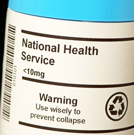 The NHS in Tablet Formの写真素材