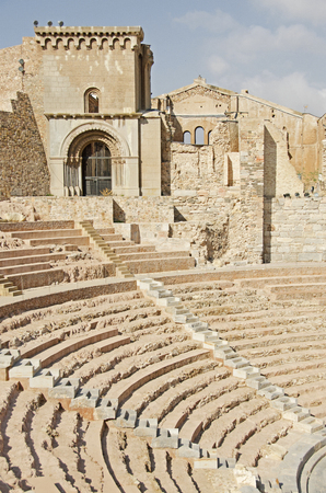 Ancient Roman Amphitheatreの写真素材