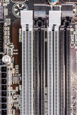 Slot for computer memoryの写真素材