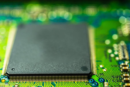 Microprocessor close up