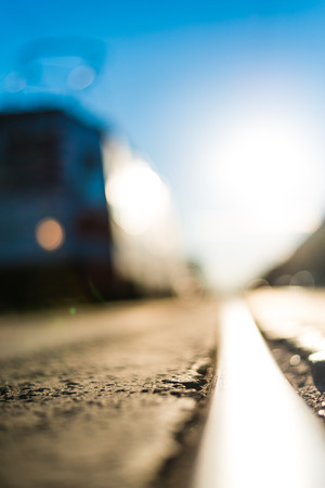 On the road, close up viewの写真素材
