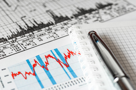 Stock market, analysis of the market dataの写真素材