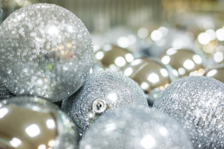 Christmas balls close upの写真素材