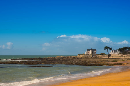 Atlantic coast in Brittany, Franceの写真素材