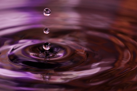 Macro shot of splashing water droplets.の写真素材