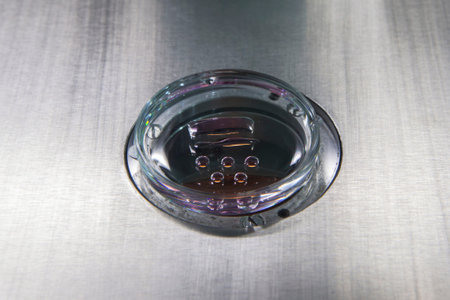 Petri dish with fertilized eggs in a labratory