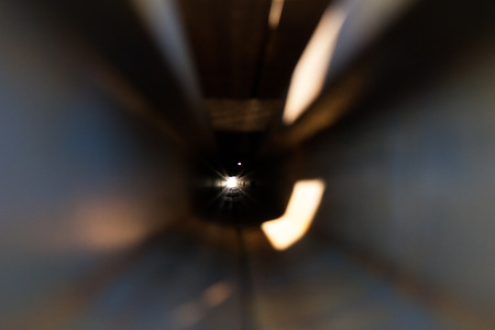 View inside a duct.の写真素材