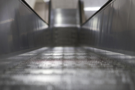 Empty escalator stairs in the Terminal.の写真素材