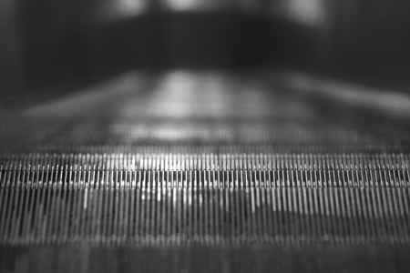 Empty escalator stairs in the Terminal.の写真素材