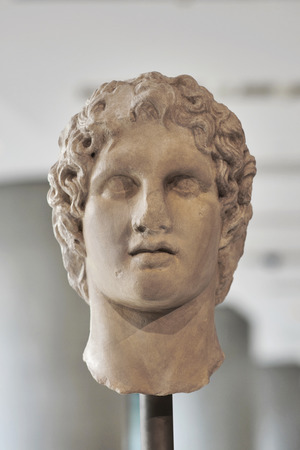 Portrait statue of Alexander the great.の写真素材