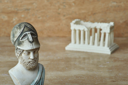 Statue of ancient Athens statesman Pericles.の写真素材