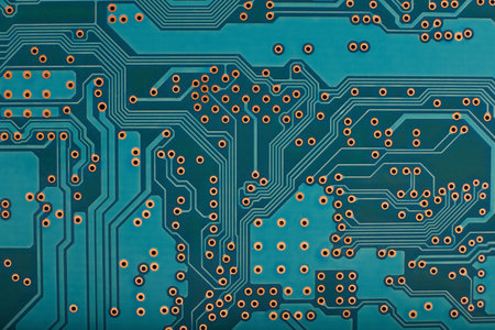 Computer circuit motherboard technology background.