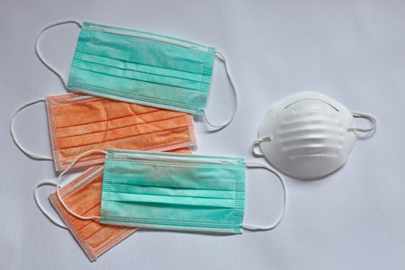 medical masks for protection from coronavirus.の写真素材