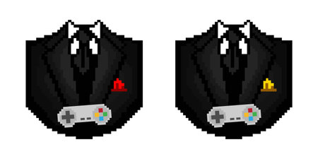 Pixelate Gaming Suit with Classic Joystickのイラスト素材