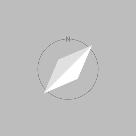Compass flat icon.Isolated vector sign symbol. Vector compass.のイラスト素材