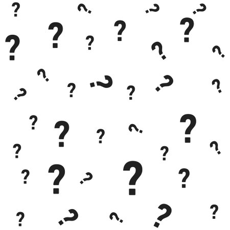 Question mark seamless pattern vector background. Texture question seamless pattern.のイラスト素材
