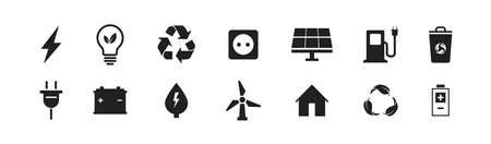 URL link icon set on white background. Vector illustration. Internet url symbol collection. EPS 10.のイラスト素材