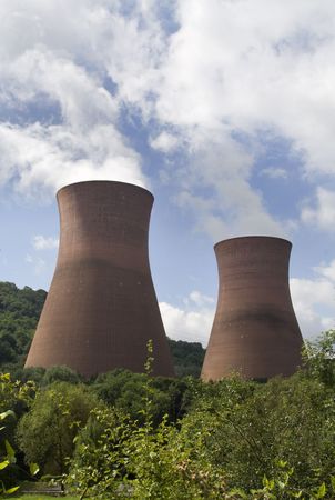 Smoke from power station の写真素材