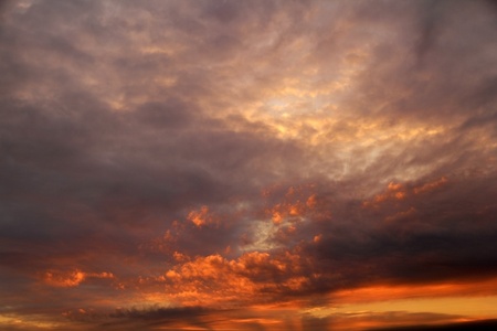 Red sky at night...の写真素材