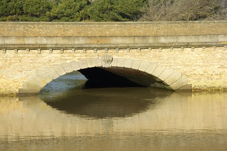 Bridge and reflectionの写真素材