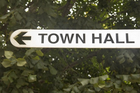 To the town hallの写真素材