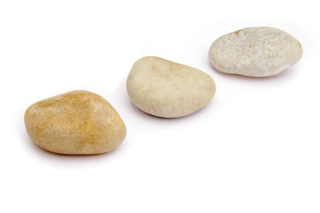 Pebbles (focus on first)の写真素材