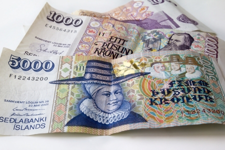 Iceland moneyの写真素材
