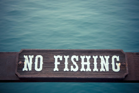No fishingの写真素材