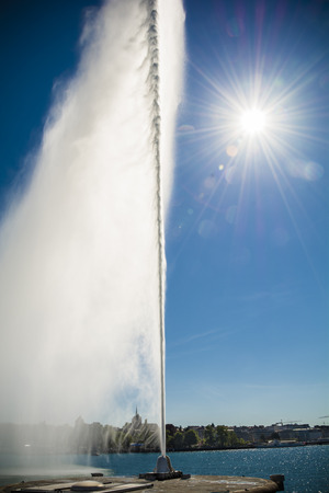 Geneva fountainの写真素材