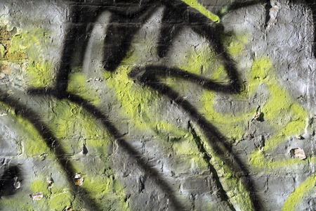 Rough wall and graffitiの写真素材