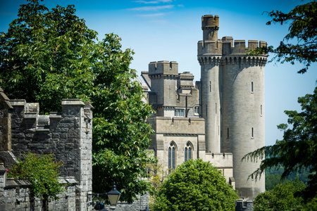 View of Arundel castle from Sussex street