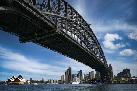 Sydney harbour bridge and opera houseの写真素材