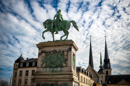 William Square in centre of Luxembourg Cityの写真素材