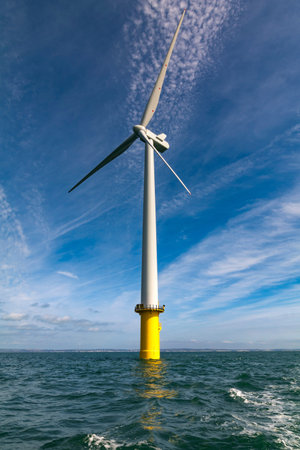 Large turbine at offshore wind farm
