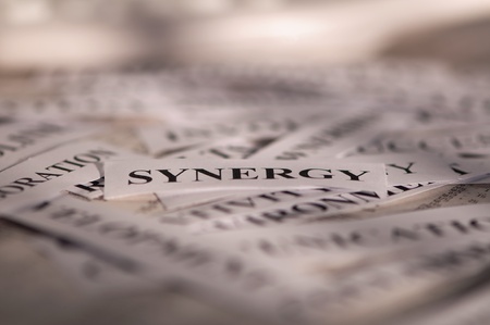 focus on synergy business conceptの写真素材