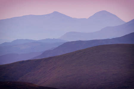 Mountain landscape in Scotland, UK. View of the Scottish Highlandsの写真素材