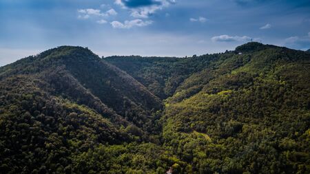 Drone view of a landscapeの写真素材