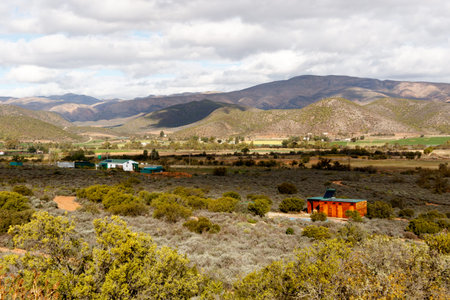 Picture Perfect Landscape - De Rust - De Rust is a small village at the gateway to the Klein Karoo, South Africa.の写真素材