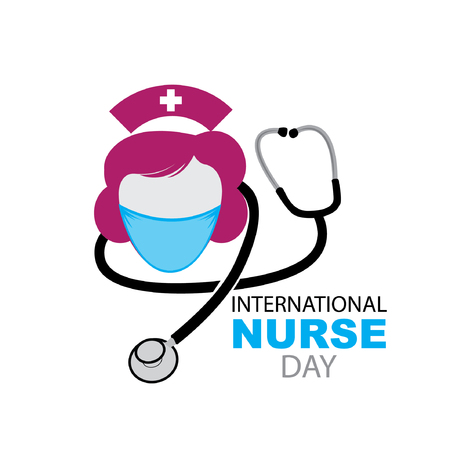 International Nurses Day, May 12. Vector illustration of happy nurse day.のイラスト素材