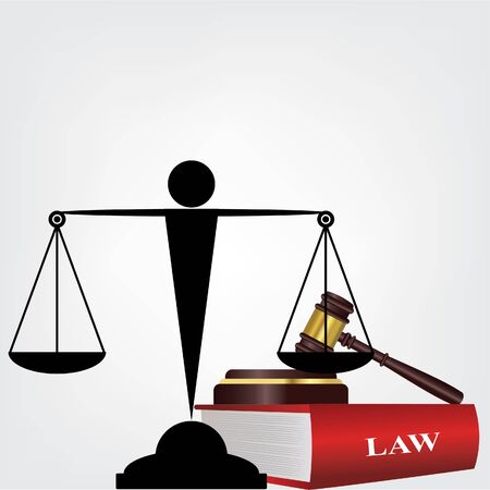 In law, a judgment is a decision of a court regarding the rights and liabilities of parties in a legal action or proceeding.のイラスト素材