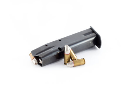 Magazine for handguns, 9mm, three cartridges, silver bullets