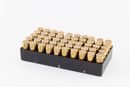 Pack of  45 caliber cartridgesの写真素材