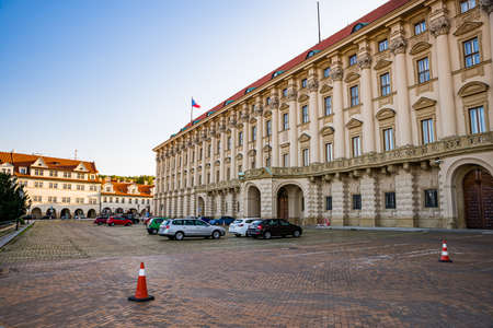 Prague, Czech republic - September 19, 2020. Building of Ministry of Foreign Affairs in Cernin Palaceのeditorial素材