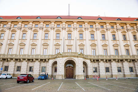 Prague, Czech republic - September 19, 2020. Building of Ministry of Foreign Affairs in Cernin Palaceのeditorial素材
