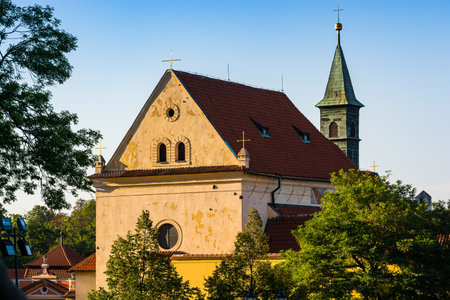 Prague, Czech republic - September 19, 2020. Church of Our Lady of the Angels in capuchin monasteryのeditorial素材