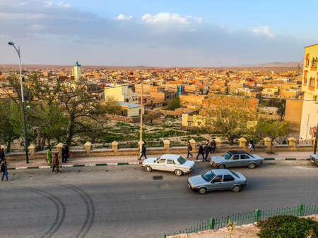 Midelt, Morocco - April 10, 2014. Panorama of city which is also called the gate to the Atlas...