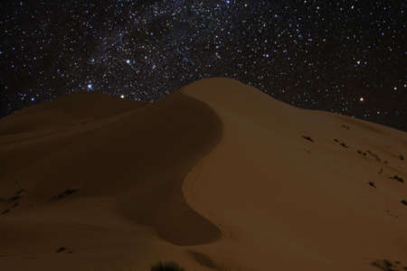 Famous dunes of Erg Chebbi in Morocco, near Merzougaの写真素材