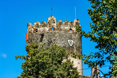 Bolkow, Poland - August 08, 2021. Castle of Bolkow in sunny Summerのeditorial素材